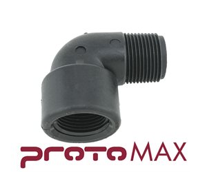 PROTOMAX DRAIN PVC 90 DEG, ELB,, 3 / 4IN X 3 / 4IN #208969